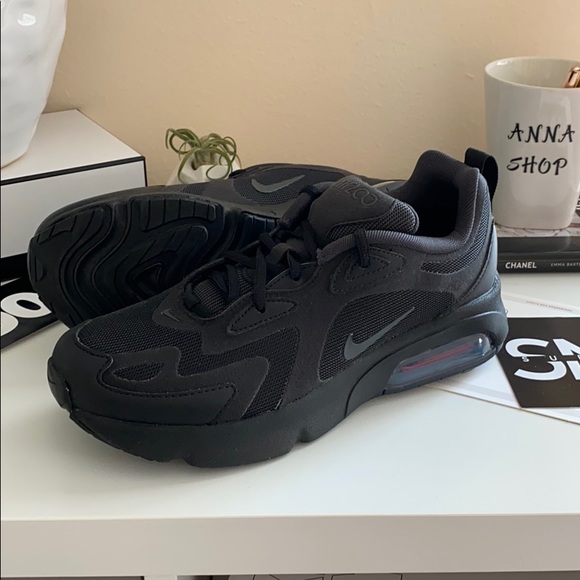 NWT Nike air Max 200 triple black - Picture 8 of 8